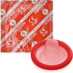 XSARA Durex london rot - kondomy s chutí a vůní šavnatých jahod - 1 ks - 70723559