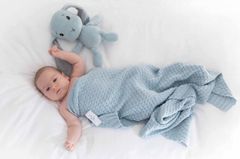 Effiki Bavlnená BABY deka modrá
