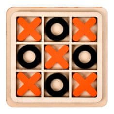 Northix Hra Tic Tac Toe ve dřevě - různé barvy 