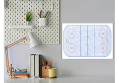 Glasdekor Metalová magnetická tabule - hokej - Rozměr metalová tabule: 600 x 900 mm