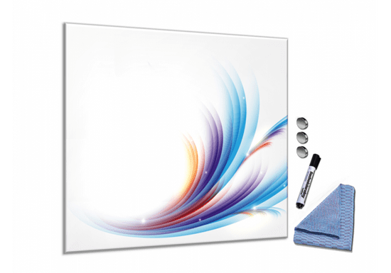 Glasdekor Skleněná magnetická tabule abstrakce modro fialová