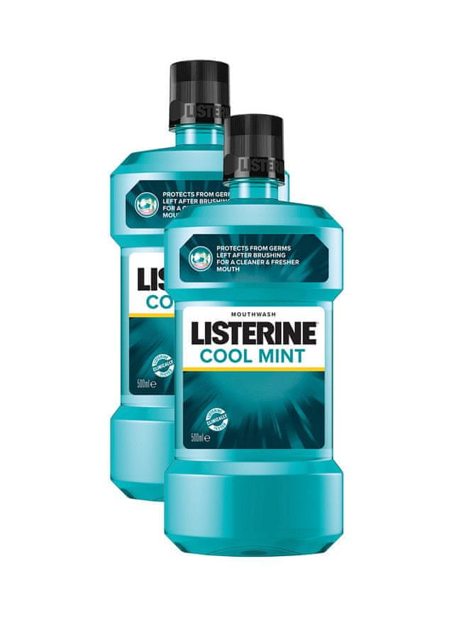 Listerine Ústní voda 2 x 500ml Coolmint