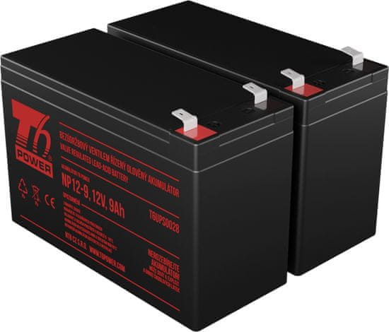T6 power Sada baterií pro APC Back-UPS Pro 1200, VRLA, 12 V