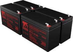 T6 power Sada baterií pro Eaton Powerware 5130 1750VA, VRLA, 12 V