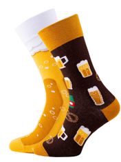 Many Mornings Many Morning Pánské barevné ponožky Craft Beer žluté vel. 39-42