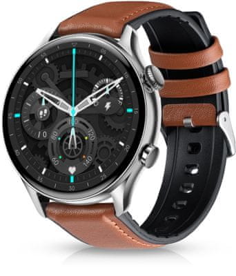 Chytré hodinky Niceboy WATCH GTR bluetooth volání AMOLED displej výkonné chytré hodinky kovové tělo odolné chytré hodinky IP67 doprovodná aplikace