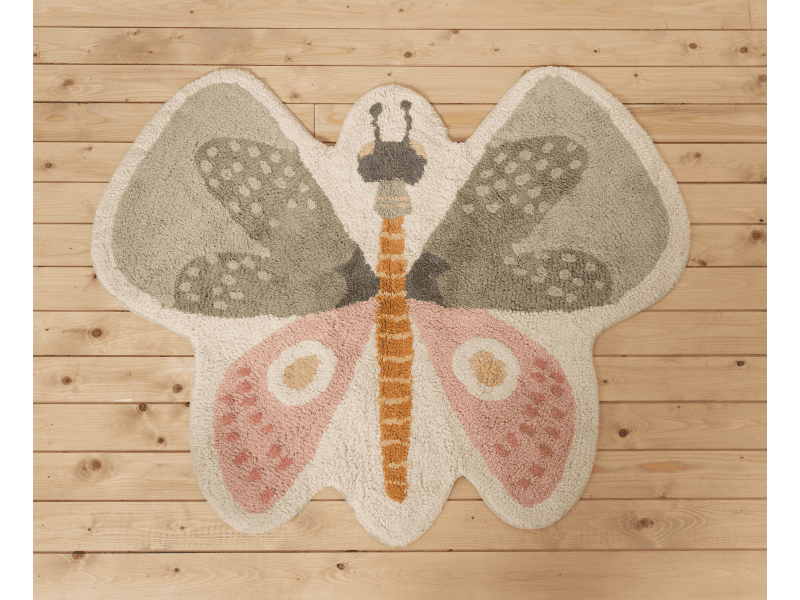 Levně Little Dutch Koberec Motýl 94x110cm