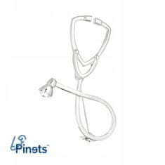 Pinets® Brož stříbrný stetoskop
