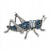 Brož stříbrná kobylka s kubickou zirkonií
