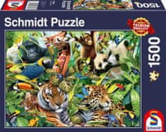 Schmidt Puzzle Pestré království zvířat 1500 dílků