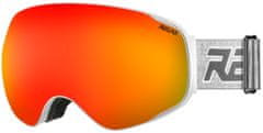 Relax lyžařské brýle Slope, bílá, oranžový zorník