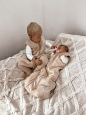 NATULINO Zimní spací pytel pro miminko, NATURALS LATTE, L (12 - 18 měsíců), GOTS