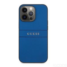 Guess Saffiano kryt pro iPhone 13 Pro, modrý Modrá