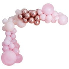 MojeParty Sada balónků pro balónkový oblouk růžová/Rose Gold 200 ks