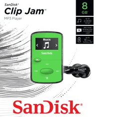 Hama SanDisk MP3 Clip Jam 8 GB MP3, zelená