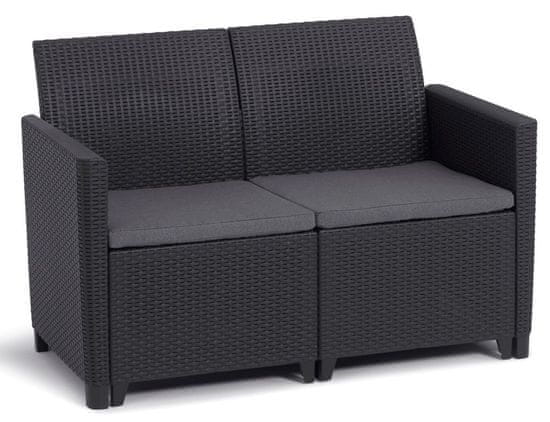 KETER zahradní lavice CLAIRE 2 SEATERS SOFA grafit
