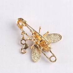 Pinets® Brož včela hmyz s kubickou zirkonií
