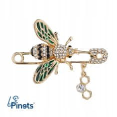 Pinets® Brož včela hmyz s kubickou zirkonií