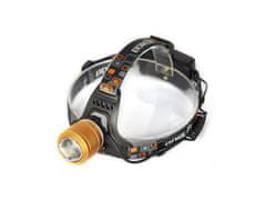 AUR Nabíjecí nárazuvzdorná LED čelovka - dosvit až 500m, zoom