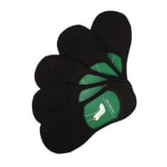 commshop 3x Neviditelné bambusové ponožky - skryté ťapky černé velikost 39-42