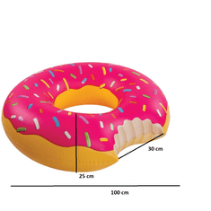 Nafukovací kruh Donut - růžový (120cm)