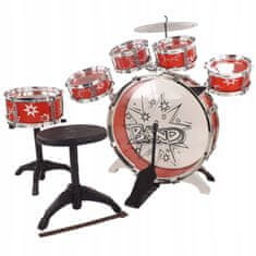 Luxma Dětské bubny 6 bubnů talířová židle 28807c