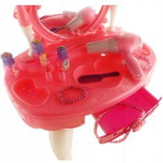 Luxma Růžový toaletní stolek pro dívku se světelnými zvuky825
