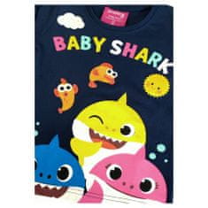 Eplusm Dívčí tričko s dlouhým rukávem "Baby Shark" tmavě modrá 92 / 1–2 roky Modrá