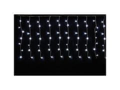 AUR Vnitřní LED vánoční závěs - studená bílá, 3m, 192 LED, stále svítící, se záblesky