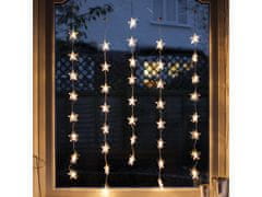 AUR LED světelný závěs s 80 hvězdičkami, 2,5m Barva: Teplá bílá