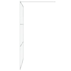 Greatstore Sprchová zástěna walk-in stříbrná 140 x 195 cm čiré ESG sklo
