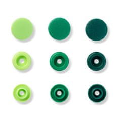 PRYM Plastové patentky "Color Snaps" kulaté, Prym Love, 12,4 mm, 30 ks, zelené