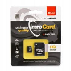 IMRO Paměťová karta microSDHC Class 4 8GB + adaptér