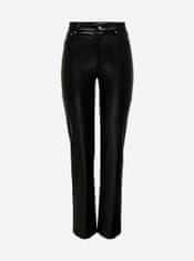 ONLY Černé koženkové kalhoty ONLY Emily XS/32