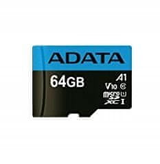 Adata Paměťová karta microSDHC Class 10 Premier 64GB + adaptér