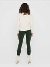 ONLY Tmavě zelené kalhoty s kapsami ONLY Missouri 38/32