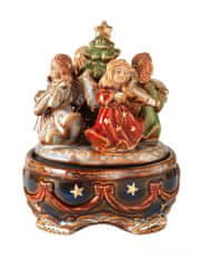 Brandani Porcelánová hrací skříňka andílci 18,5 cm BRANDANI