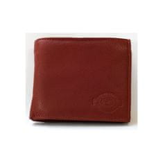 FLW Kožená peněženka pánská temně cihlově hnědá (mdle tmavě červená)