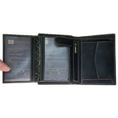 Zbroja Kožená peněženka Wild Tiger tmavě šedá téměř černá