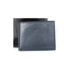 FLW Velmi tmavě šedomodrá multicolor kožená peněženka Azzaro