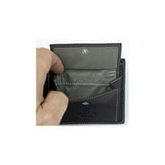 FLW Velmi tmavě šedá velká peněženka z příjemné kůže