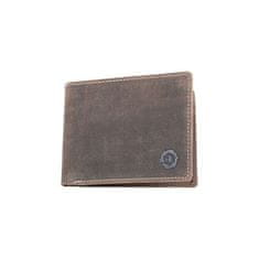 FLW Kožená peněženka bez kapsičky na mince z pevné kůže HL
