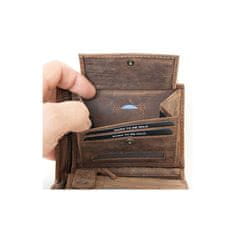FLW Velká prostorná kožená peněženka 
