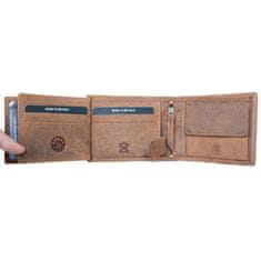 FLW Kožená peněženka Born to be Wild z přírodní pevné kůže s býkem (RFID)