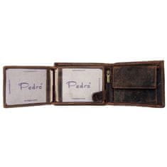 FLW Celá kožená peněženka Pedro z pevné hovězí kůže vintage s ochranou dat na kartách (RFID)