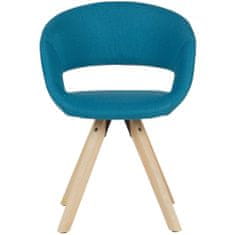 Bruxxi Jídelní židle Larisa, textil, modrá
