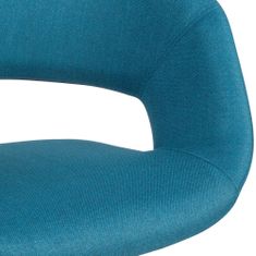 Bruxxi Jídelní židle Melany, textil, modrá