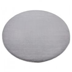 Dywany Lusczów Kulatý koberec BUNNY stříbrný, velikost kruh 100