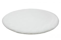 Dywany Lusczów Kulatý koberec BUNNY bílý, velikost kruh 120