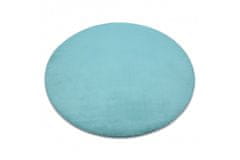 Dywany Lusczów Kulatý koberec BUNNY modrý, velikost kruh 100